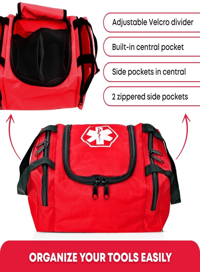Ever Ready First Aid EMS First Responder Fully Stocked Trauma First Aid Kit - Red - Image 5